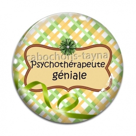 Cabochon Verre - psychothérapeute géniale