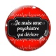 Cabochon Verre - je suis une psychiatre qui déchire