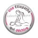 Cabochon Résine - une étiopathe qui déchire