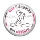 Cabochon Verre - une étiopathe qui déchire