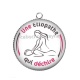 Pendentif Cabochon Argent - une étiopathe qui déchire