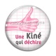 Cabochon Verre - une kiné qui déchire