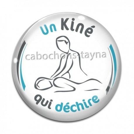Cabochon Verre - un kiné qui déchire
