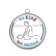 Pendentif Cabochon Argent - un kiné qui déchire