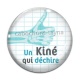 Cabochon Verre - un kiné qui déchire
