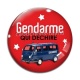 Cabochon Verre - gendarme qui déchire