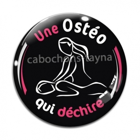 Cabochon Verre - une ostéo qui déchire