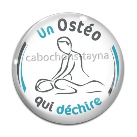 Cabochon Verre - un ostéo qui déchire