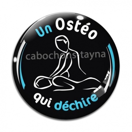 Cabochon Verre - un ostéo qui déchire