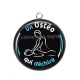 Pendentif Cabochon Argent - un ostéo qui déchire
