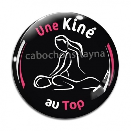 Cabochon Verre - une kiné au top