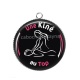 Pendentif Cabochon Argent - une kiné au top