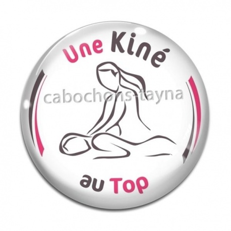 Cabochon Verre - une kiné au top