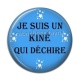 Cabochon Résine - je suis un kiné qui déchire