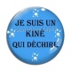 Cabochon Verre - je suis un kiné qui déchire