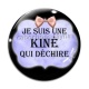 Cabochon Verre - je suis une kiné qui déchire
