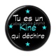 Cabochon Résine - tu es un kiné qui déchire