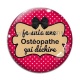 Cabochon Verre - je suis une ostéopathe qui déchire