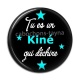 Cabochon Résine - tu es un kiné qui déchire