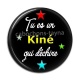 Cabochon Résine - tu es un kiné qui déchire
