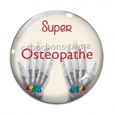 Cabochon Verre - super ostéopathe