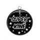 Pendentif Cabochon Argent - super kiné