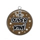 Pendentif Cabochon Argent - super kiné