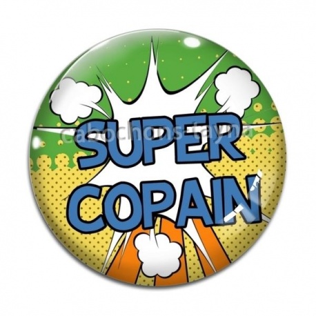 Cabochon Verre - super copain