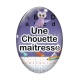 Cabochon Verre Ovale - ^chouette maîtresse