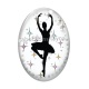 Cabochon Verre Ovale - danseuse