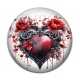 Cabochon Résine - coeur