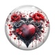 Cabochon Verre - coeur