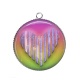 Pendentif Cabochon Argent - coeur