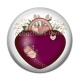 Cabochon Résine - coeur