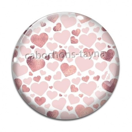 Cabochon Verre - coeur