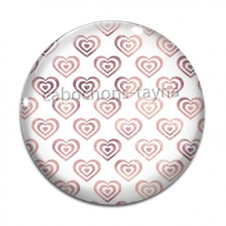 Cabochon Verre - coeur
