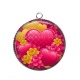 Pendentif Cabochon Argent - coeur