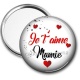 Miroir de poche - je t'aime mamie