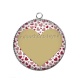 Pendentif Cabochon Argent - prénom ou texte