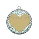 Pendentif Cabochon Argent - prénom ou texte