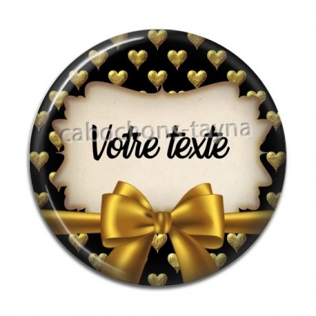 Cabochon Résine - votre prénom ou petit texte