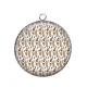 Pendentif Cabochon Argent - plume