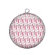 Pendentif Cabochon Argent - plume