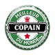 Cabochon Verre - meilleur copain du monde