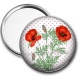Miroir de poche - coquelicot