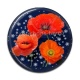 Cabochon Résine - coquelicot