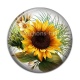 Cabochon Résine - tournesol