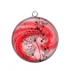 Pendentif Cabochon Argent - pissenlit