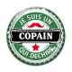 Cabochon Verre - je suis un copain qui déchire