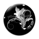 Cabochon Verre - oiseau